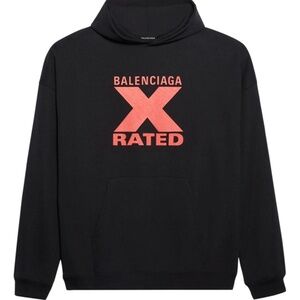 Balenciaga X-rated edition black hoodie